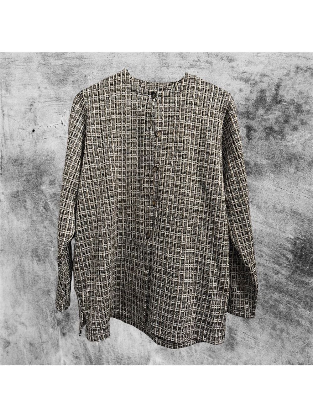 BonWorth Vintage Style Checked Shirt Jacket in Black & White Plaid size XS